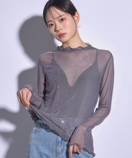 paravion（パラビオン）の「タトゥープリントシアートップス（Tシャツ