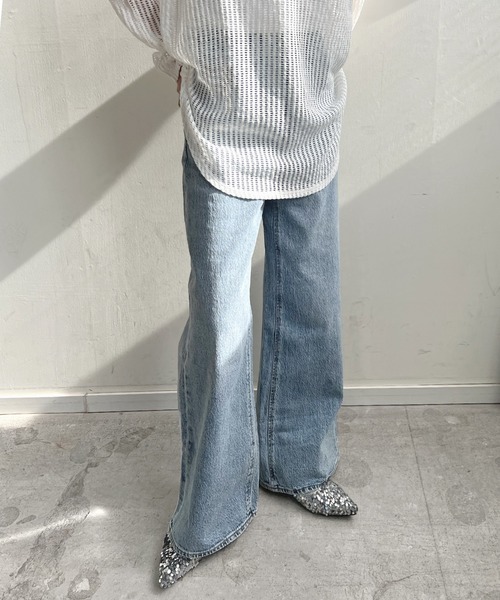 Futier land（フューティアランド）の「スパンコールポインテッドフラットミュール（パンプス・レディース・シルバー/ブラック・36/37/38/39/40）」の19枚目の写真