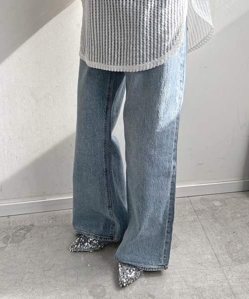 Futier land（フューティアランド）の「スパンコールポインテッドフラットミュール（パンプス・レディース・シルバー/ブラック・36/37/38/39/40）」の20枚目の写真