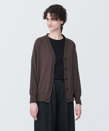 無印良品（ムジルシリョウヒン）の「ＵＶカット強撚Ｖネックワイドカーディガン（カーディガン/ボレロ・レディース）」