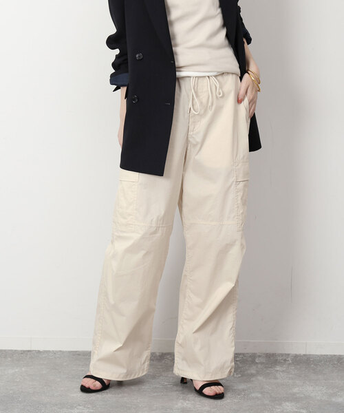 SLOBE IENA(スローブイエナ)の「パラシュートパンツ(カーゴパンツ・レディース・ブラック/アイボリー・36/38)」の21枚目の写真