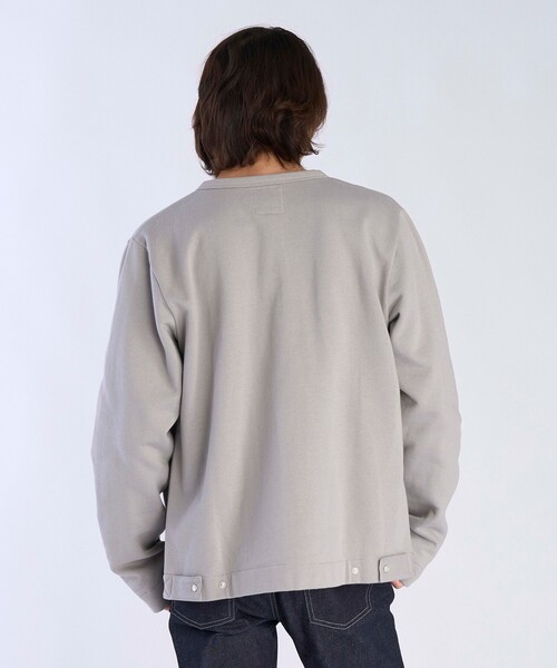 agnes b.（アニエスベー）の「メンズ コットン メルトン カーディガンプレッション [Made in France]（カーディガン/ボレロ・メンズ・グレー系その他・3/1/2）」の6枚目の写真