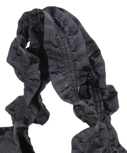 T・S・L（ティーエスエル）の「【T・S・L】ギャザーハンドルミニトートバッグ 1241-426-1（トートバッグ・レディース・ブラック/アイボリー/ライトグリーン・FREE）」の8枚目の写真