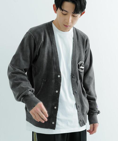 Champion（チャンピオン）の「Champion　RW Sweat Cardigan Z014（カーディガン/ボレロ・メンズ・ブラック/ネイビー/グリーン/グレー・LARGE/MEDIUM）」の14枚目の写真