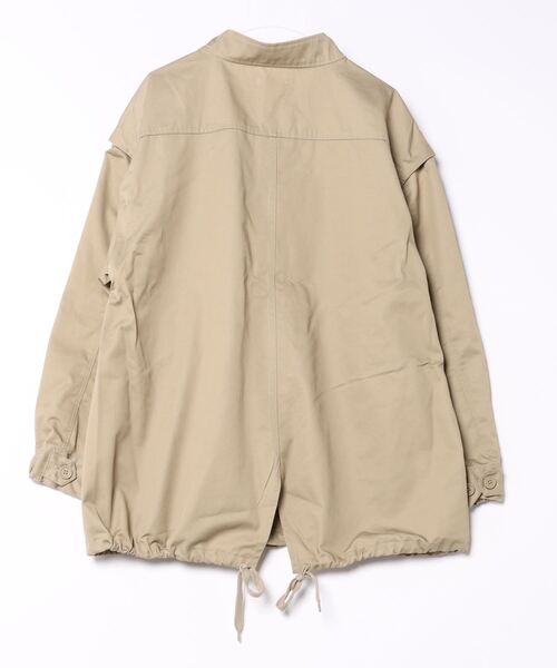 CORISCO（コリスコ）の「ツイル ２WAYミリタリージャケット(M1)（ミリタリージャケット・メンズ・ベージュ/ネイビー/オリーブ/ブラック/アイボリー・X-LARGE/LARGE/MEDIUM）」の6枚目の写真