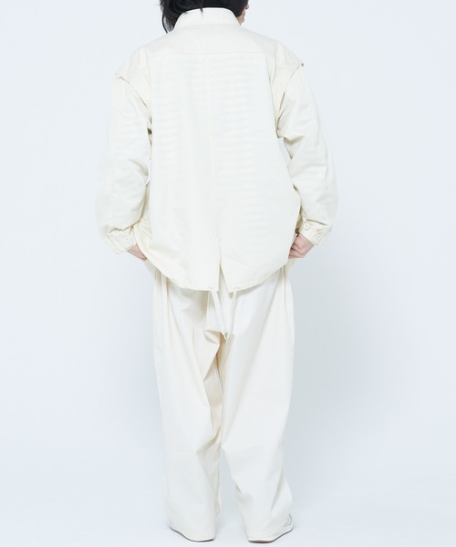 CORISCO（コリスコ）の「ツイル ２WAYミリタリージャケット(M1)（ミリタリージャケット・メンズ・ベージュ/ネイビー/オリーブ/ブラック/アイボリー・X-LARGE/LARGE/MEDIUM）」の21枚目の写真