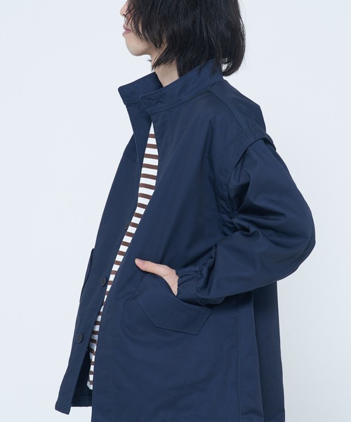 CORISCO（コリスコ）の「ツイル ２WAYミリタリージャケット(M1)（ミリタリージャケット・メンズ・ベージュ/ネイビー/オリーブ/ブラック/アイボリー・X-LARGE/LARGE/MEDIUM）」の10枚目の写真