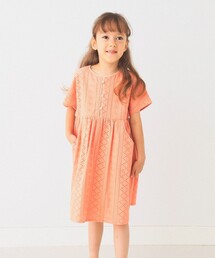 BEAMS mini / パンチング レース ワンピース 24SS(90~150cm)