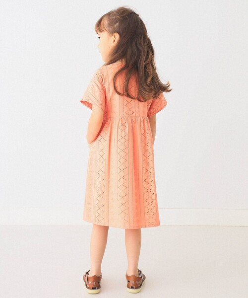 BEAMS mini(ビームスミニ)の「BEAMS mini / パンチング レース ワンピース 24SS(90~150cm)(ワンピース・キッズ・パープル系その他4/レッド系その他・100/90/150/140/130/120/110)」の5枚目の写真