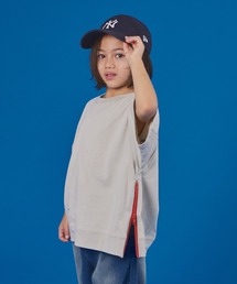 PAIRMANON STREET | 【PAIRMANON STREET】【リンクコーデ】無地 サイドジップ デザイン 半袖 Tシャツ(Tシャツ/カットソー)