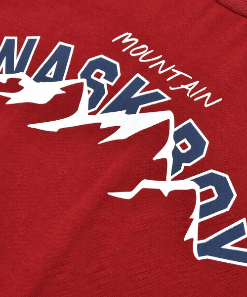 WASK（ワスク）の「【抗菌防臭】裾レイヤード風マウンテンロゴ天竺Tシャツ(100~160cm)（Tシャツ/カットソー・キッズ・ボルドー/ブルー・150cm/120cm/160cm/130cm/140cm/110cm/100cm）」の16枚目の写真