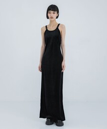 【tanaka daisuke/タナカダイスケ】velour cami-onepiece/ベロアキャミワンピース