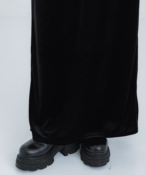 tanakadaisuke ベロアワンピース velour cami-onepiece Black【Stock】 – tanakadaisuke