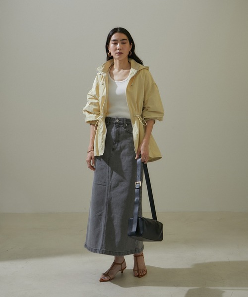 SALON adam et rope'（サロン アダム エ ロペ）の「KINANファームリーリブTシャツ（Tシャツ/カットソー・レディース・カーキ/ブラック/オフホワイト/レッド/ブルー・FREE）」の13枚目の写真