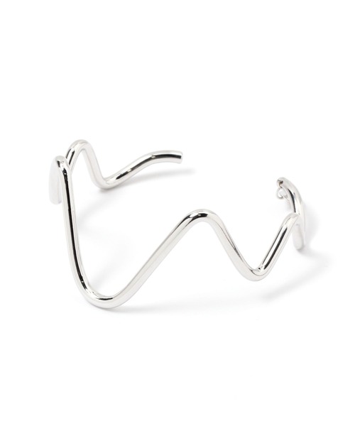 niko and...(ニコアンド)の「メタルウェーブバングル(バングル/リストバンド・レディース・グレー/イエロー・0)」の2枚目の写真