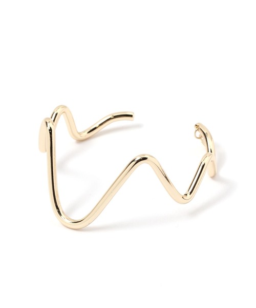 niko and...(ニコアンド)の「メタルウェーブバングル(バングル/リストバンド・レディース・グレー/イエロー・0)」の1枚目の写真