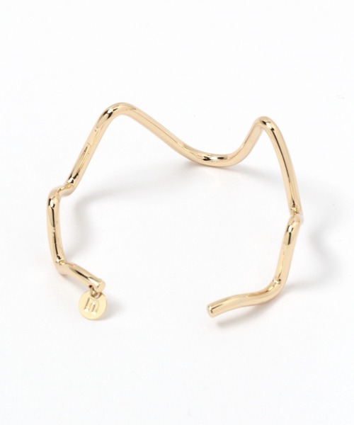 niko and...(ニコアンド)の「メタルウェーブバングル(バングル/リストバンド・レディース・グレー/イエロー・0)」の3枚目の写真