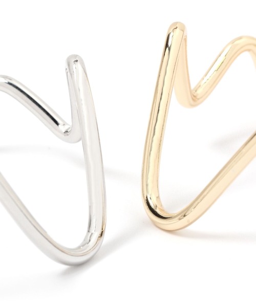 niko and...(ニコアンド)の「メタルウェーブバングル(バングル/リストバンド・レディース・グレー/イエロー・0)」の4枚目の写真