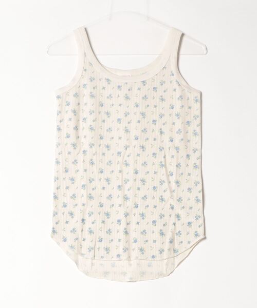 WEB限定】[JEMORGAN/ジェーイーモーガン] TCワッフル 花柄タンクトップ