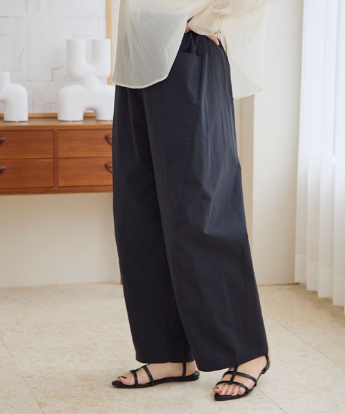 LEPSIM（レプシィム）の「コットンカーブパンツ　109608（その他パンツ・レディース・アイボリー/ベージュ/カーキ/ブラック・FREE）」の2枚目の写真