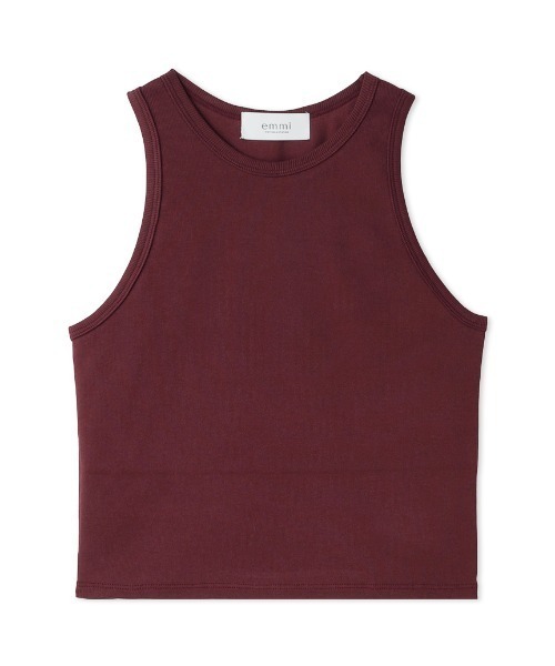 emmi(エミ)の「クロップドアメスリタンクトップ(タンクトップ・レディース・バーガンディー/ライトベージュ/ブラック/グレー・FREE)」の4枚目の写真