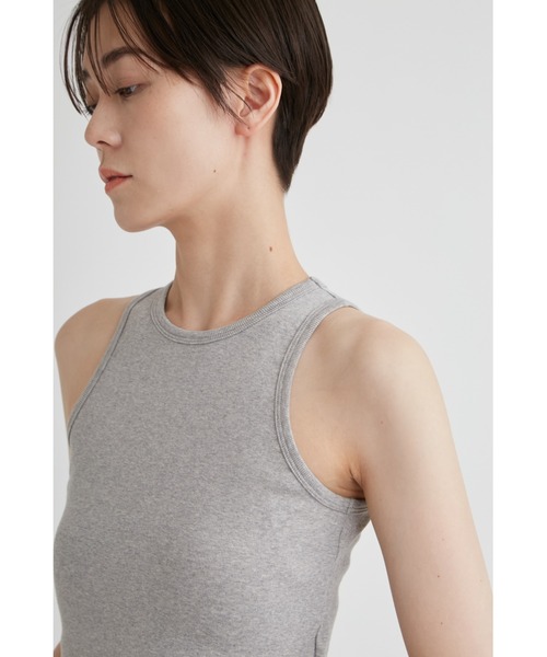 emmi(エミ)の「クロップドアメスリタンクトップ(タンクトップ・レディース・バーガンディー/ライトベージュ/ブラック/グレー・FREE)」の16枚目の写真