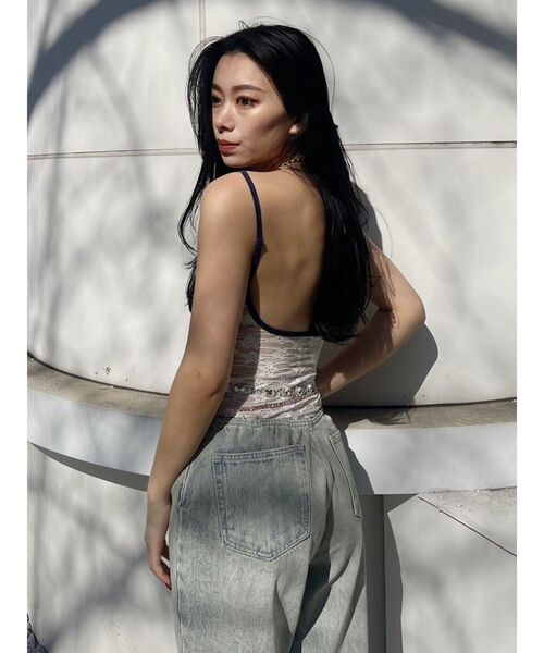 EVRIS（エヴリス）の「シアーレースキャミソール（キャミソール・レディース・ブラック/グリーン/ホワイト・FREE）」の19枚目の写真