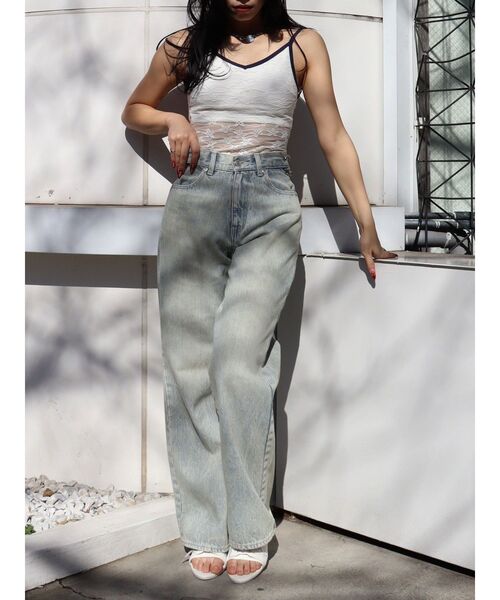 EVRIS（エヴリス）の「シアーレースキャミソール（キャミソール・レディース・ブラック/グリーン/ホワイト・FREE）」の22枚目の写真