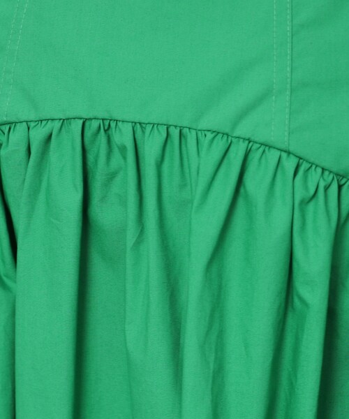 OPAQUE.CLIP（オペークドットクリップ）の「◆《美人百花掲載》カーブ切替ギャザーフレアスカート【洗濯機洗い可】（スカート・レディース・グリーン/ブラック・40/38/36）」の10枚目の写真
