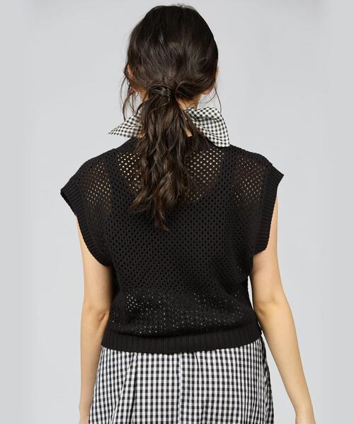 【セール】WV38 PULLOVER メッシュニットベスト（シャツ/ブラウス）｜To b. by agnes b.（トゥービーバイアニエスベー）