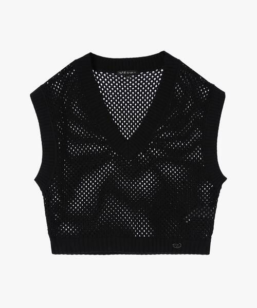 【セール】WV38 PULLOVER メッシュニットベスト（シャツ/ブラウス）｜To b. by agnes b.（トゥービーバイアニエスベー）