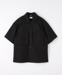 ＜LOWNN＞ オフィサー ショートスリーブ シャツ