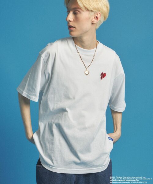 PLAYBOY(プレイボーイ)の「【SEQUENZ(シークエンズ)】PB 2-PACK S/S TEE / 2枚組セット パック Tシャツ ワンポイント 刺繍 半袖(Tシャツ/カットソー・メンズ・その他1/その他2・MEDIUM/LARGE/X-LARGE)」の9枚目の写真