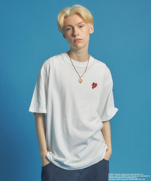 PLAYBOY(プレイボーイ)の「【SEQUENZ(シークエンズ)】PB 2-PACK S/S TEE / 2枚組セット パック Tシャツ ワンポイント 刺繍 半袖(Tシャツ/カットソー・メンズ・その他1/その他2・MEDIUM/LARGE/X-LARGE)」の13枚目の写真