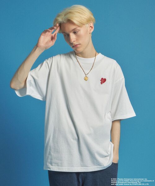 PLAYBOY(プレイボーイ)の「【SEQUENZ(シークエンズ)】PB 2-PACK S/S TEE / 2枚組セット パック Tシャツ ワンポイント 刺繍 半袖(Tシャツ/カットソー・メンズ・その他1/その他2・MEDIUM/LARGE/X-LARGE)」の14枚目の写真