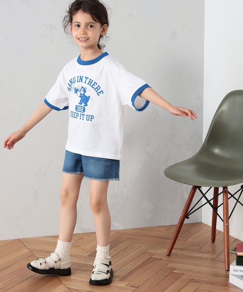 FOUND GOOD(ファウンドグッド)の「リンガーTシャツ(Tシャツ/カットソー・キッズ・ブラック/ブルー系5/レッド系5・110cm/120cm/130cm/140cm/150cm)」の8枚目の写真