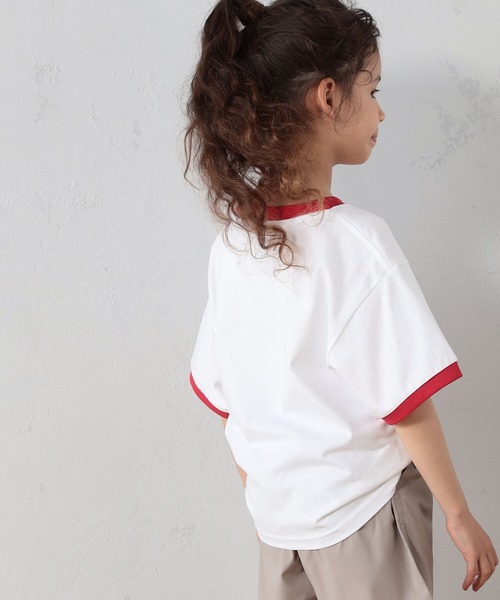 FOUND GOOD(ファウンドグッド)の「リンガーTシャツ(Tシャツ/カットソー・キッズ・ブラック/ブルー系5/レッド系5・110cm/120cm/130cm/140cm/150cm)」の14枚目の写真