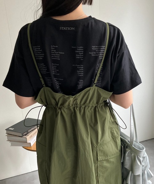 sakishimatokyo(サキシマトーキョー)の「ワンポイント/バックプリントロゴTシャツ(Tシャツ/カットソー・レディース・オフホワイト/ブラック系その他/ピンク/ブラック/ホワイト/ベージュ/ブラック系その他2・FREE)」の8枚目の写真