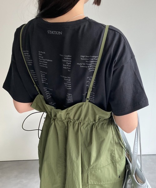 sakishimatokyo(サキシマトーキョー)の「ワンポイント/バックプリントロゴTシャツ(Tシャツ/カットソー・レディース・オフホワイト/ブラック系その他/ピンク/ブラック/ホワイト/ベージュ/ブラック系その他2・FREE)」の9枚目の写真