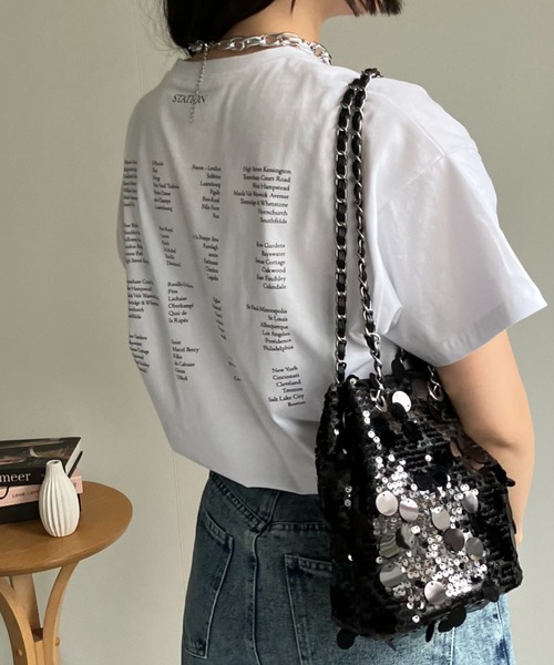 sakishimatokyo(サキシマトーキョー)の「ワンポイント/バックプリントロゴTシャツ(Tシャツ/カットソー・レディース・オフホワイト/ブラック系その他/ピンク/ブラック/ホワイト/ベージュ/ブラック系その他2・FREE)」の22枚目の写真