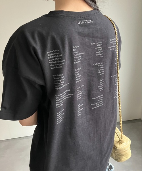 sakishimatokyo(サキシマトーキョー)の「ワンポイント/バックプリントロゴTシャツ(Tシャツ/カットソー・レディース・オフホワイト/ブラック系その他/ピンク/ブラック/ホワイト/ベージュ/ブラック系その他2・FREE)」の18枚目の写真