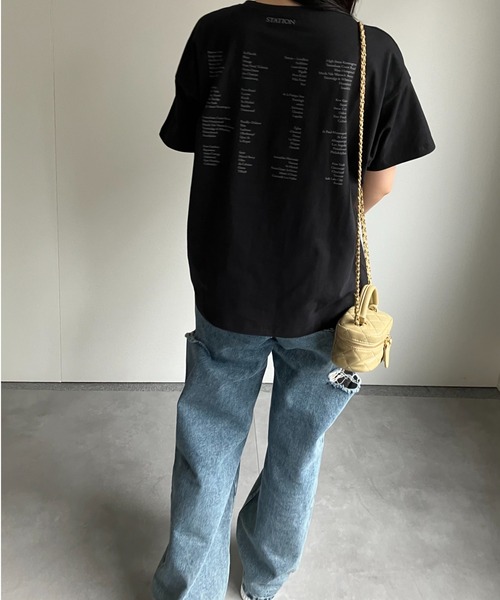sakishimatokyo(サキシマトーキョー)の「ワンポイント/バックプリントロゴTシャツ(Tシャツ/カットソー・レディース・オフホワイト/ブラック系その他/ピンク/ブラック/ホワイト/ベージュ/ブラック系その他2・FREE)」の20枚目の写真