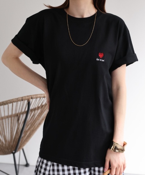 Marjan Pejoski バックリボンTシャツ ビックシルエットロゴT（Tシャツ） | ZAMPA（ザンパ