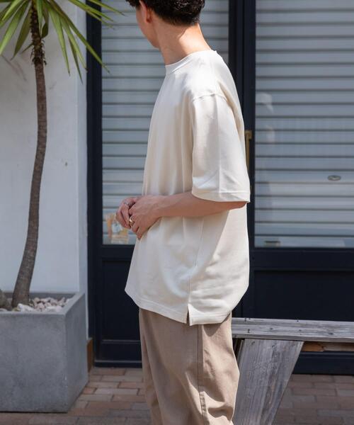 FORK&SPOON（フォークアンドスプーン）の「FORK&SPOON　TCワッフルショートスリーブTシャツ（Tシャツ/カットソー・メンズ・オフホワイト/チャコールグレー/モカ・4/5）」の6枚目の写真