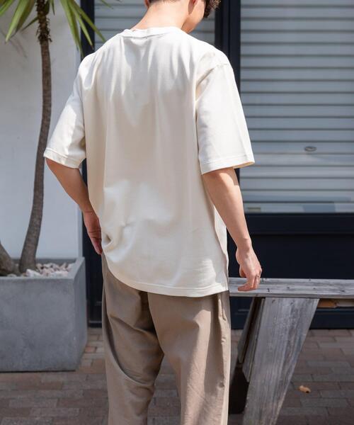 FORK&SPOON（フォークアンドスプーン）の「FORK&SPOON　TCワッフルショートスリーブTシャツ（Tシャツ/カットソー・メンズ・オフホワイト/チャコールグレー/モカ・4/5）」の7枚目の写真