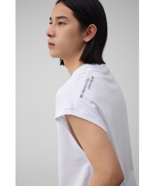 AZUL by moussy（アズールバイマウジー）の「オーバーサイズノースリーブトップス（Tシャツ/カットソー・メンズ・ホワイト/ライトブルー/ブラック・FREE）」の20枚目の写真