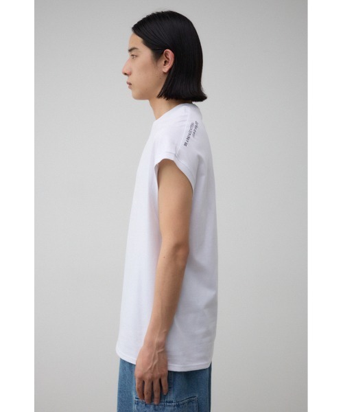 AZUL by moussy（アズールバイマウジー）の「オーバーサイズノースリーブトップス（Tシャツ/カットソー・メンズ・ホワイト/ライトブルー/ブラック・FREE）」の18枚目の写真