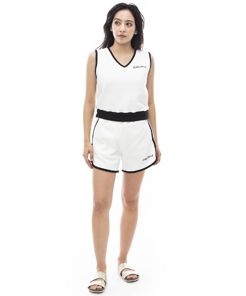 BILLABONG（ビラボン）の「BILLABONG レディース 【CHILLWEAR】 PILE RINGER TANK TOP タンクトップ 【2024年夏モデル】/ビラボンパイル地タンクトップ（タンクトップ・レディース・ブラック/ホワイト/ブルー・MEDIUM）」の9枚目の写真
