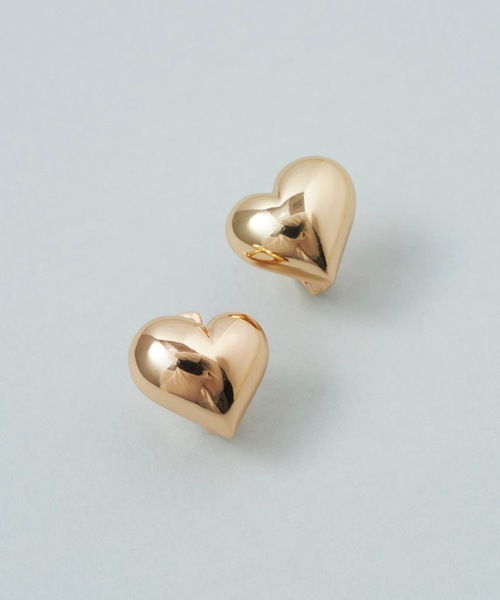 GOLDY(ゴールディ)の「ミニ ハート シェイプ ワンタッチ ピアス(ピアス(両耳用)・レディース・ゴールド/シルバー/ピンク系その他・FREE)」の5枚目の写真