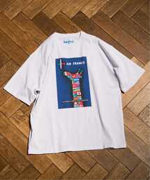 EDIFICE | 《再入荷》SAVIGNAC (サビニャック) 別注 French Company プリント Tシャツ(Tシャツ/カットソー)